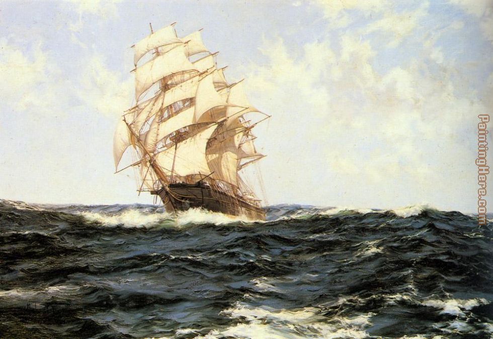 Pacific Rollers painting - Montague Dawson Pacific Rollers art painting